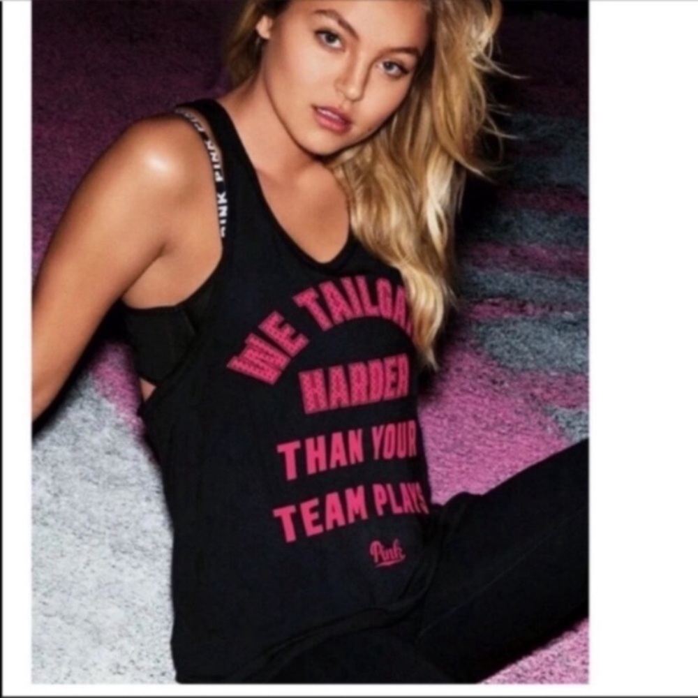 VICTORIA SECRETS pink racer back tank top